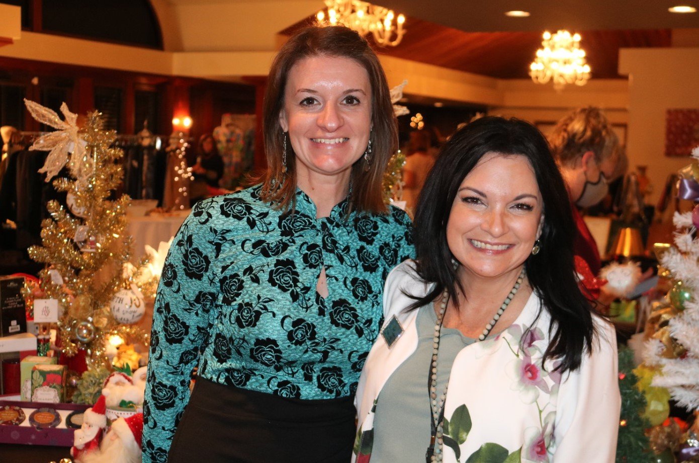 Dr. Carla Rodrigues and Donna Guzzo at last year’s Holiday Shoppes.